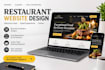 design a restaurant website with online ordering and reservation system