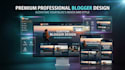 design a modern, responsive blogger website