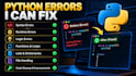 fix bugs and errors in your python code