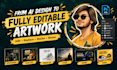convert your ai generated image into an editable layered PSD