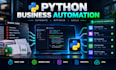 automate repetitive business tasks, bot with custom python automation scripts