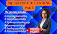 design a high converting squarespace landing page