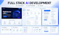 develop ai website, ai chatbot and full stack ai software