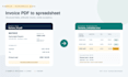extract invoice data from readable pdfs into excel