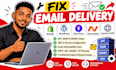 fix email delivery, shopify, wordpress, stan store, namecheap, domain, dns issue