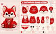 create a custom plush sewing pattern from your character or reference