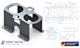 do parametric sheet metal design,solidworks,cad,cnc fabrication ready part model
