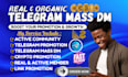 do targeted telegram mass dm telegram promotion  outreach