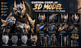 create custom 3d mask, 3d helmet, cosplay model and stl file
