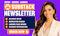 setup substack account substack newsletter design manage substack post substack