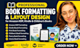 do book formatting amazon KDP book formatting kindle and children book layout