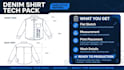 create a professional activewear tech pack