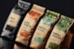 design coffee labels, packaging, and pouches