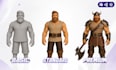 create a stylized 3d game character with rigging and animation