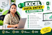 do excel data entry, spreadsheet formatting and data cleanup