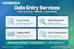 do data entry, excel entr