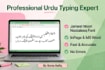 do professional urdu typing in inpage and ms word