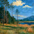 paint a custom landscape in oil with free shipping