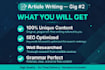 do SEO optimized urdu article and urdu blog post
