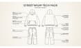 fashion techpack streetwear technical flat sketch clothing techpack design
