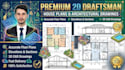 create professional 2d autocad drawing and estimation