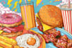 make a food pop art illustration