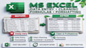 do excel data entry, data cleaning, formulas and formatting