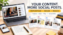 create a social media content calendar with engaging posts