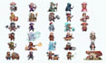 do pixel art character  sprite sheet pixel art animation pixel art game assets