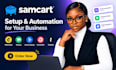 do samcart setup,automation checkout setup emailautomation,mailchimp integration