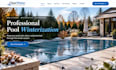 design wix pool winterization website pool closing company maintenance website