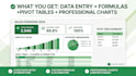 do excel data entry formulas vlookup and charts