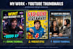 design eye catching youtube thumb