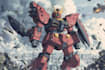create a gundam robot art and illustration