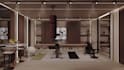 create 3d interior designs for gym and pilates studio