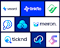 design modern tech startup and saas logo