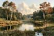 paint landscape in oil painting