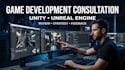 provide video game development consultation review, unity and unreal pro engine