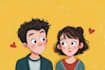draw a cute and funny cartoon illustration