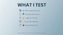 manually test your website