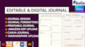 do editable digital journal, canva journal, redesign journal, journal formatting