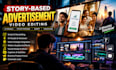 create ai video ads with script, visuals, voiceover and editing