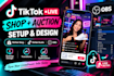 setup tiktok shop tiktok live auction tiktok studio obs overlay