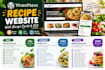 build a wordpress recipe website with recipe cards and SEO