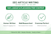 write SEO optimized article