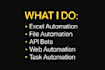 write custom python scripts, automate tasks and fix bugs