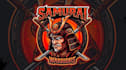 design modern samurai head mascot logo