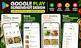 design google play screenshots for nutrition and android app