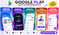 design google play screenshots and android app visuals