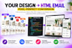 code a responsive HTML email newsletter template